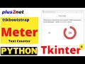 Ttkbootstrap Meter widgets to show number of chars entered by user with colour zone bands
