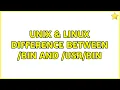 Unix Linux Difference between bin and 5 Solutions
