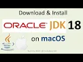 Download and Install Oracle JDK 18 on macOS
