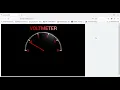 Voltmeter animation with Label using Visual Python