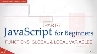 JavaScript Tutorial for Beginners - Functions Local and Global Variables