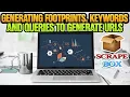 Generating Footprints Keywords and Queries to Generate URLs - Scrapebox