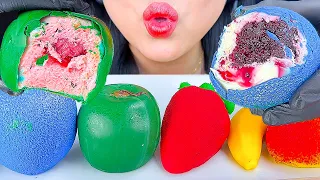 ASMR MOST BEAUTIFUL DESSERTS MOUSE CAKE FRUIT SHAPED | EATING SOUNDS | MUKBANG