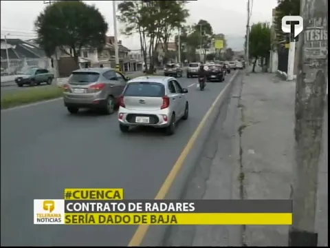 Contrato de radares sería dado de baja
