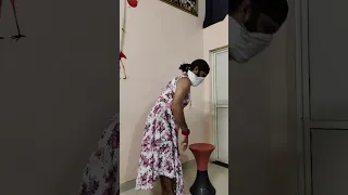 removing saree and wearing dress by ayushi crossdresser from housewife to a daughter 