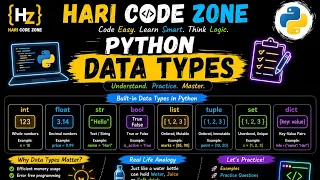 Python Data Types Explained in Tamil int float str bool Beginners