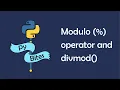 Python s modulo operator and divmod built-in function