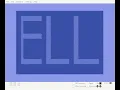 Smooth scrolling test 1 in C64