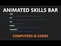 Animated skills bar using HTML CSS Computer Conversation
