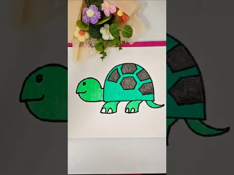How to draw a tortoise in easy steps #craftchutney2 #howto #drawing #tutorial