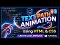 HTML SVG Text Path Animation Tutorial for Beginners