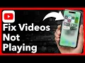 How To Fix YouTube s Not Playing