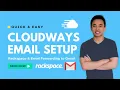 How to Setup Emails on Cloudways with Rackspace Forward to Gmail other email clients - Simple