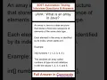 JAVA What is an array in Java SDET Automation Testing Interview Questions Answers