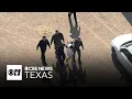 shows sheriff s deputies apprehend inmate who escaped from transfer van in Fort Worth