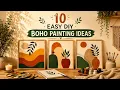 10 Easy DIY Boho Painting Ideas Easy Aesthetic Wall Decor Ideas