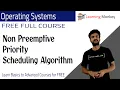 Non Preemptive Priority Scheduling Algorithm Lesson 23 Operating Systems Learning Monkey