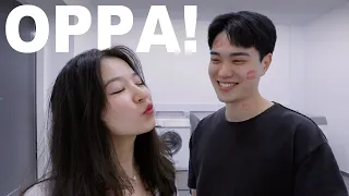 Trying to seduce my Korean Boyfriend for a DAY *extremely cringe*│Korean Rizz