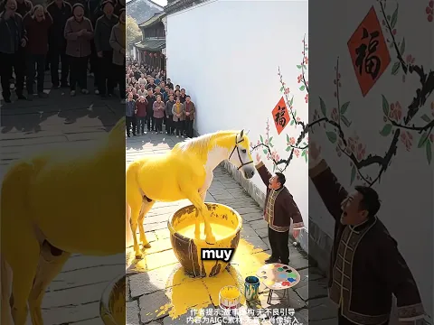 Él Hizo Una Pintura Increíble Usando Su Cabello 🥰