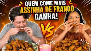QUEM COME MAIS ASSINHA DE FRANGO GANHA | Jeru e Cheru