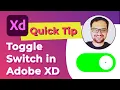 How to Create an Animated Toggle Switch UI - Adobe XD Tutorial