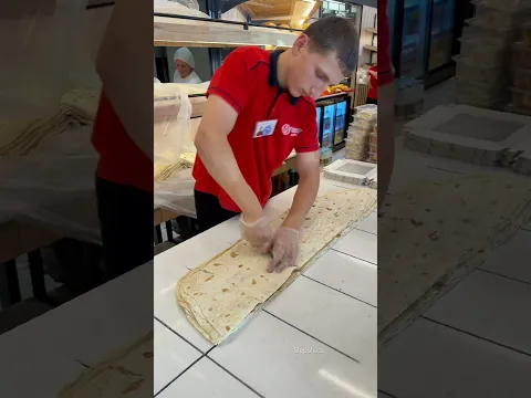 How to cut flatbread Lavash #armenia