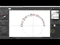 Circular Text in GIMP