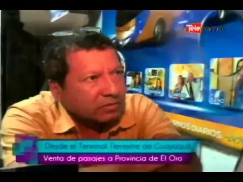 Desde el terminal terrestre de Guayaquil venta de pasajes a provincia del El Oro