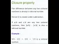 Definition of closure property