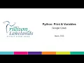 Python Print Variables