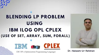 Linear Programming Blending Models in IBM ILOG CPLEX OPL Tutorial for Beginners