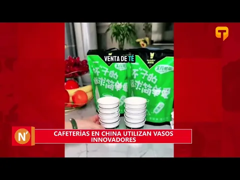 Cafeterías en China utilizan vasos innovadores