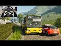 The Bus - Scenic Drive Through Austria’s Stunning Mountains | Realistic Steering Wheel Gameplay