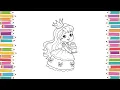 Princess Coloring Pages for Kids Educational Toddlers s