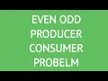Even Odd Producer Consumer Problem Multi-Threading Code Practice