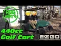 EZGO Electric Golf Cart 440cc DuroMax Gas Engine Swap Test Drive