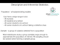 Descriptive and Inferential Statistics