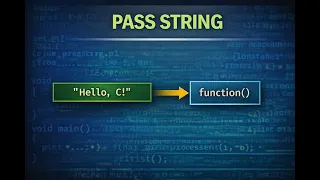 Functions with Strings in C Passing Character Arrays Pointers Embedded C