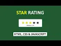 7 How to Create Star Rating using HTML CSS JavaScript Star Rating UI in JavaScript