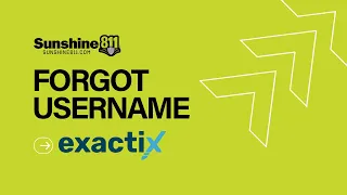EXACTIX Forgot Username