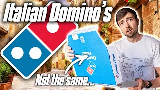 An American Tries Italian DOMINO S PIZZA