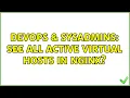 DevOps SysAdmins see all active virtual hosts in nginx
