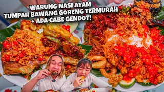 AYAM TUMPAH BAWANG HORENG TERMURAH! PAKAI CABE GENDOT JUGA
