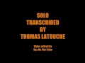 Transcription of Chad Lefkowitz-Brown Solo on "The Nearness of You" (Synchronized with audio)