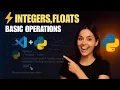 Lecture 1 Integers Floats Math Operations in Python