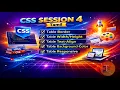 CSS Session 4 Tamil Table - border text-align background-color responsive