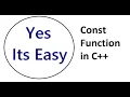 Const Function in C With Code Example