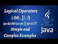 Logical Operators in Java Examples of Logical Operators in Java java 9