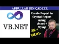 How to create report in Crystal Report using vb net Mysql with Print buttons in Datagridview