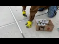 Sealing concrete control joints